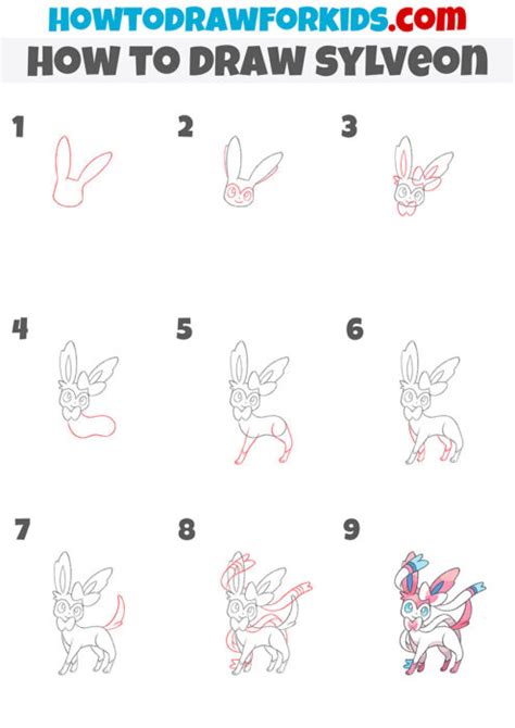 how to draw mega sylveon|Learn How to Draw Sylveon from Pokemon (Pokemon) Step by.